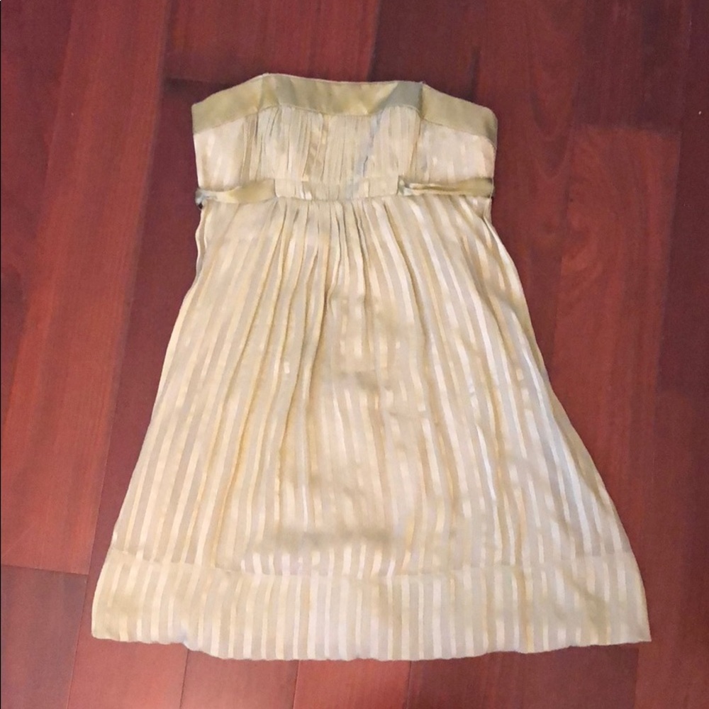 BCBG Maxazria Lime Strapless Dress